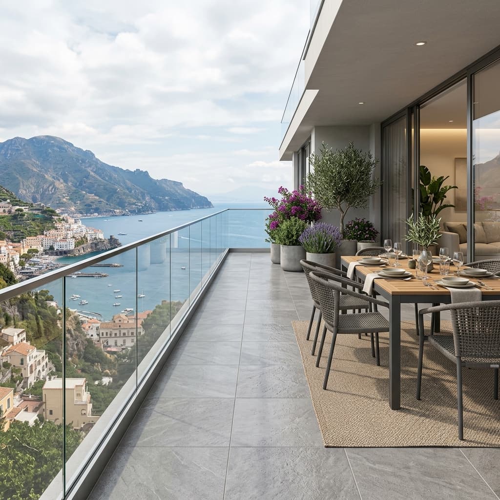 Balconies & Terraces with R11 anti-slip porcelain tiles